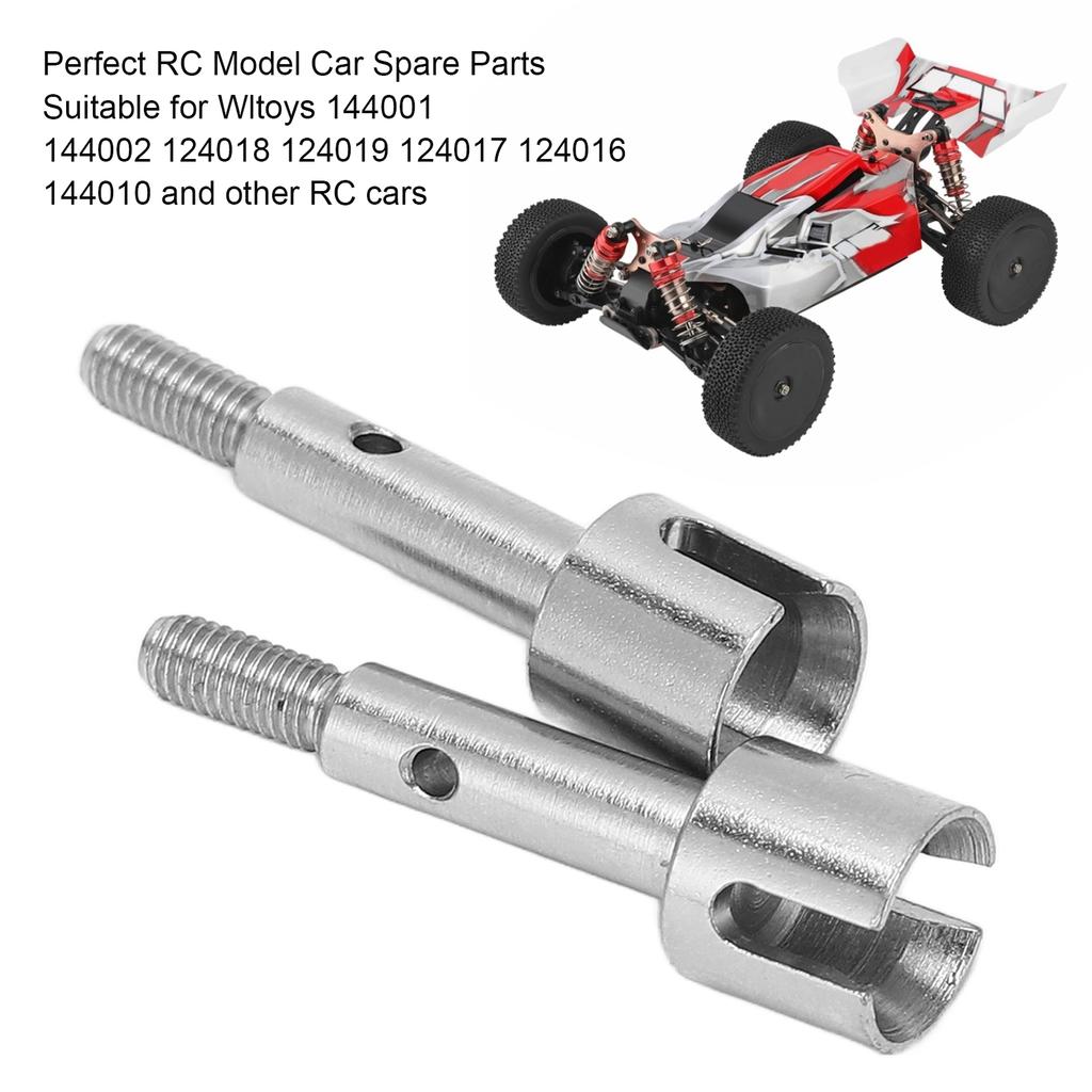 1 Pair Rear Axle Cup Stainless Steel RC Spare Parts for WLtoys 144001 144002 124018 124019 124017 124016 1/14 Cars