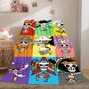 One Piece Anime Puzzle Print Blanket Warm Comfortable Flannel Cover For Bedrooms, Sofas, Beds, Chairs LXR147