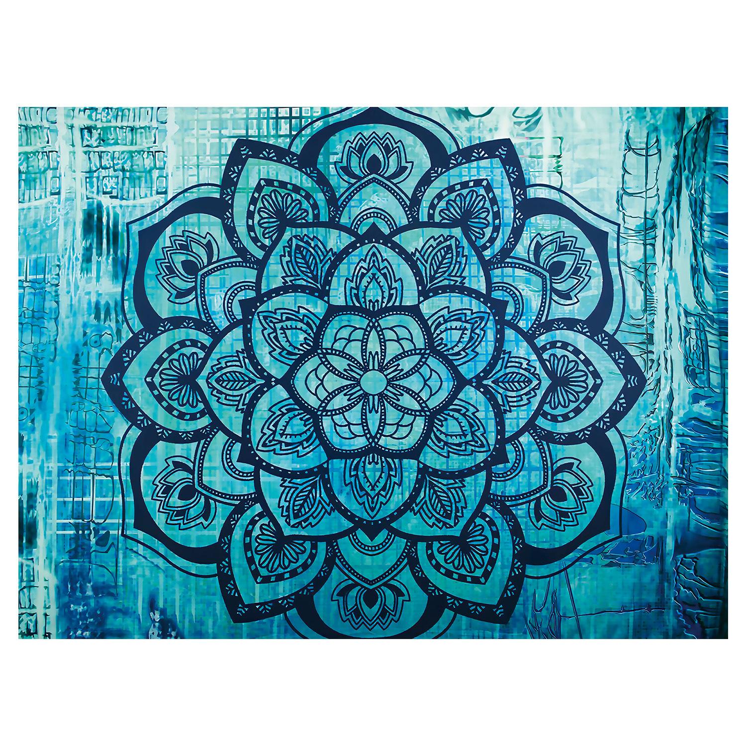 Короткий плюшевый синий дурман гобелен декор комнаты ткань гостиная мебель фон 130*150CM — фото 5