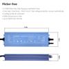12V 300W Dimmable LED Driver, IP67 Waterproof Transformer, AC 110V Triac Power Supply for Strip Lights