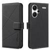 For Xiaomi Redmi Note 13 Pro+ 5G Case BINFEN COLOR BF35 Geometry Imprinted Leather Phone Cover RFID Blocking Wallet Stand