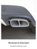 14-18 BMW X5 Dual Outlet Black Stainless Steel Exhaust Tailpipe Cover