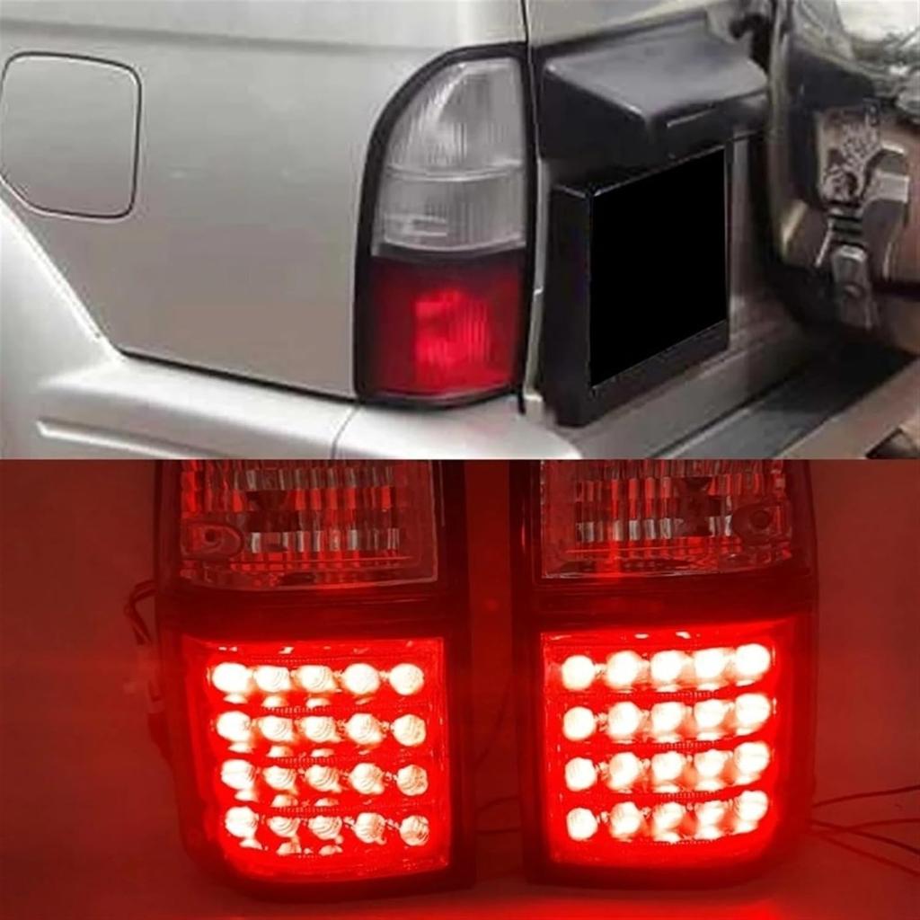 Car Rear LED Light Turn Signal Warning Stop Fog Lamp Tail Light Compatible For Toyota Prado Land Cruiser 90 1997 1998 1999 2000 2001 2002 (Color :