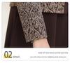 2025 Spring & Autumn Long-Sleeve Two-Piece Dress for Middle-Aged Women