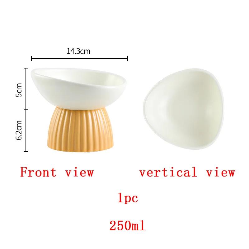 

Creative Korean High Leg Water Bowl for Cats And Dog, Pet Supplies Accessories, Color Matching, spine Protection, Cat Bowls, 1Pc 1pc