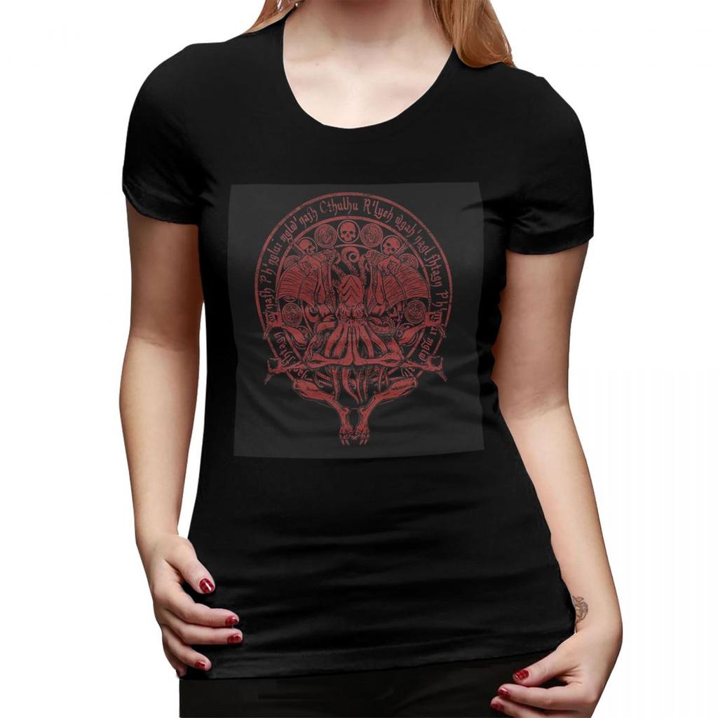 The Idol Cthulhu Red Variant TShirt for Women Round Neck Streetwear T Shirts Womens Tees Short Summer Clothes Tops