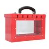 Lockout Tagout Group Lock Box Portable 12 Lock Safety Padlock Clear Acrylic Steel Plate