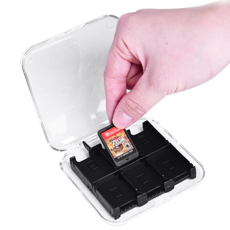 Přepravní pouzdro na hry Switch, tvrdý ochranný box, pouzdro na herní karty pro Switch/Switch Lite/Switch Oled, držák na 12 herních kazet