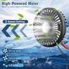 5V Car Fan Cooling Backseat Fan 360 Degree Rotatable 3 Speeds Strong Wind Quiet Ventilation Fan  Adjustable Clip Car Seat Fan