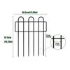 10Pcs Metal Garden Fences 13x24Inch Square Flower Edging Wire Border Panel Fencing Animal Barrier Fence for Patio Yard