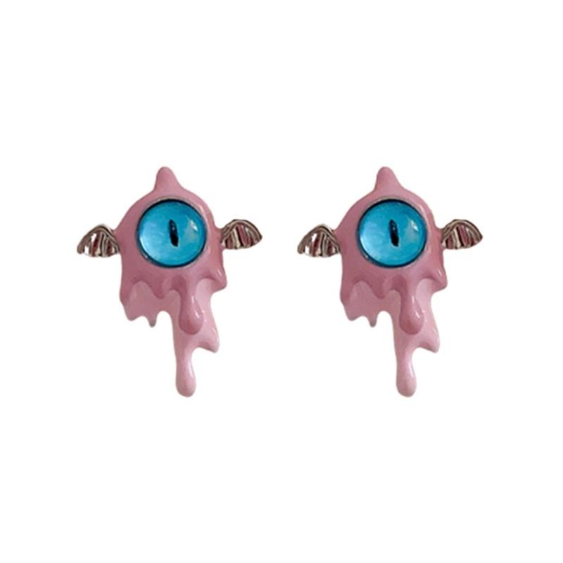 Evil Eye Necklace Evil Eye Ear Pins Sweet and Fashionable Alloy Accessories Evil Eye Jewelry for Party Wedding Daily красный