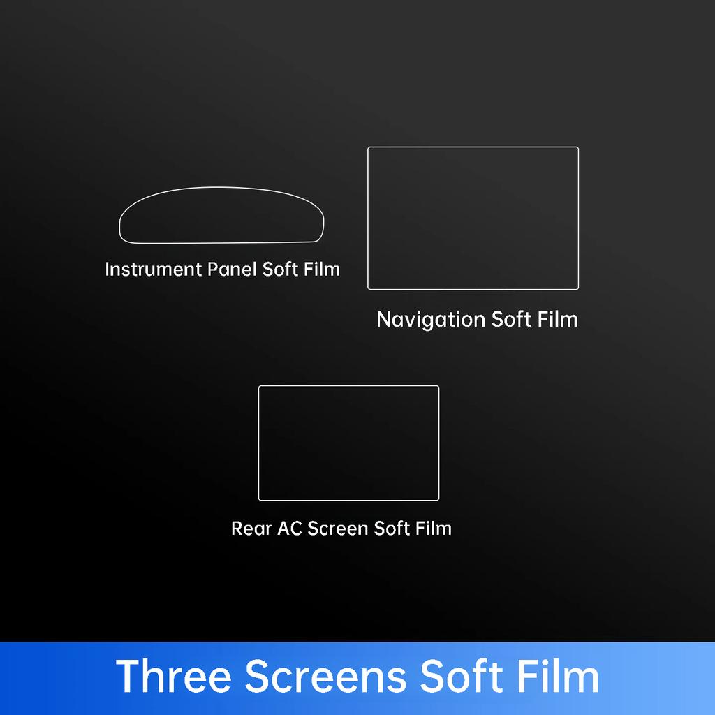 For Zeekr 001 2026 Car Center Console Protective Film Navigation Screen Tempered Film Interior Modification Accessories