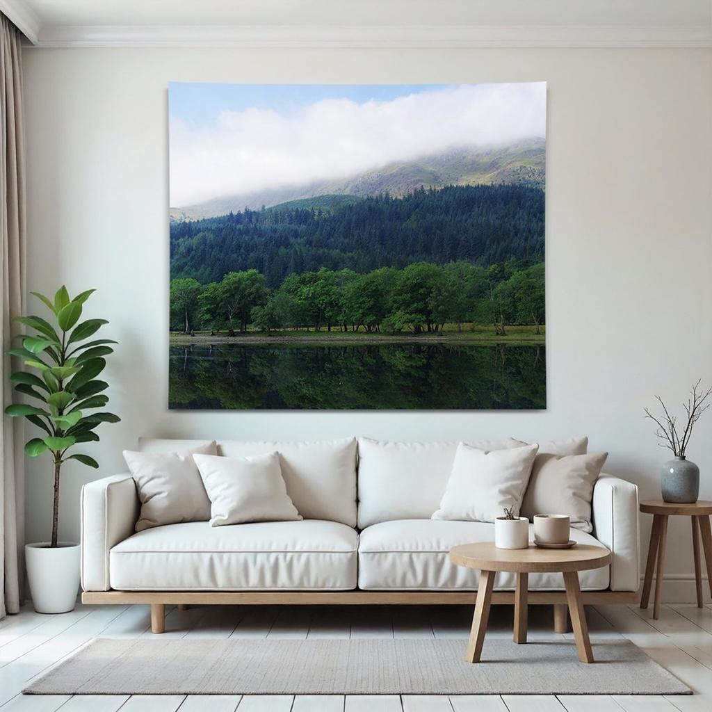 Tropical Beach Palm Tree Tapestry Ocean Scenery Wall Hanging Polyester Summer Aesthetic Decor for Bedroom Living Room Dorm