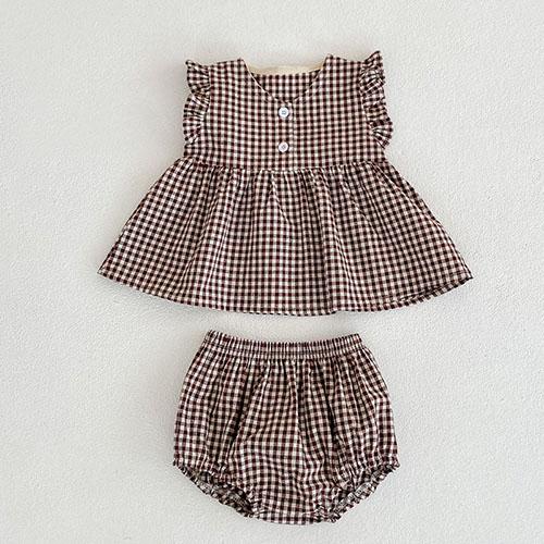 2025 New Summer 0-3Yrs Children Clothes Suit Sleeveless Solid Color Denim Vest+Shorts Newborn Baby Girls Clothing Set