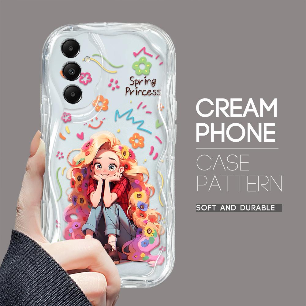 

Милый мультяшный узор, кремовая текстура, мягкий силиконовый чехол с волнистыми краями, чехол для телефона Samsung Samsung S20 Plus прозрачный