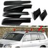 Fit for Highlander 2001-2007 Black Car Styling Roof Rack Cover Center Bar Rail End Shell 6P Replacement(2pcs)