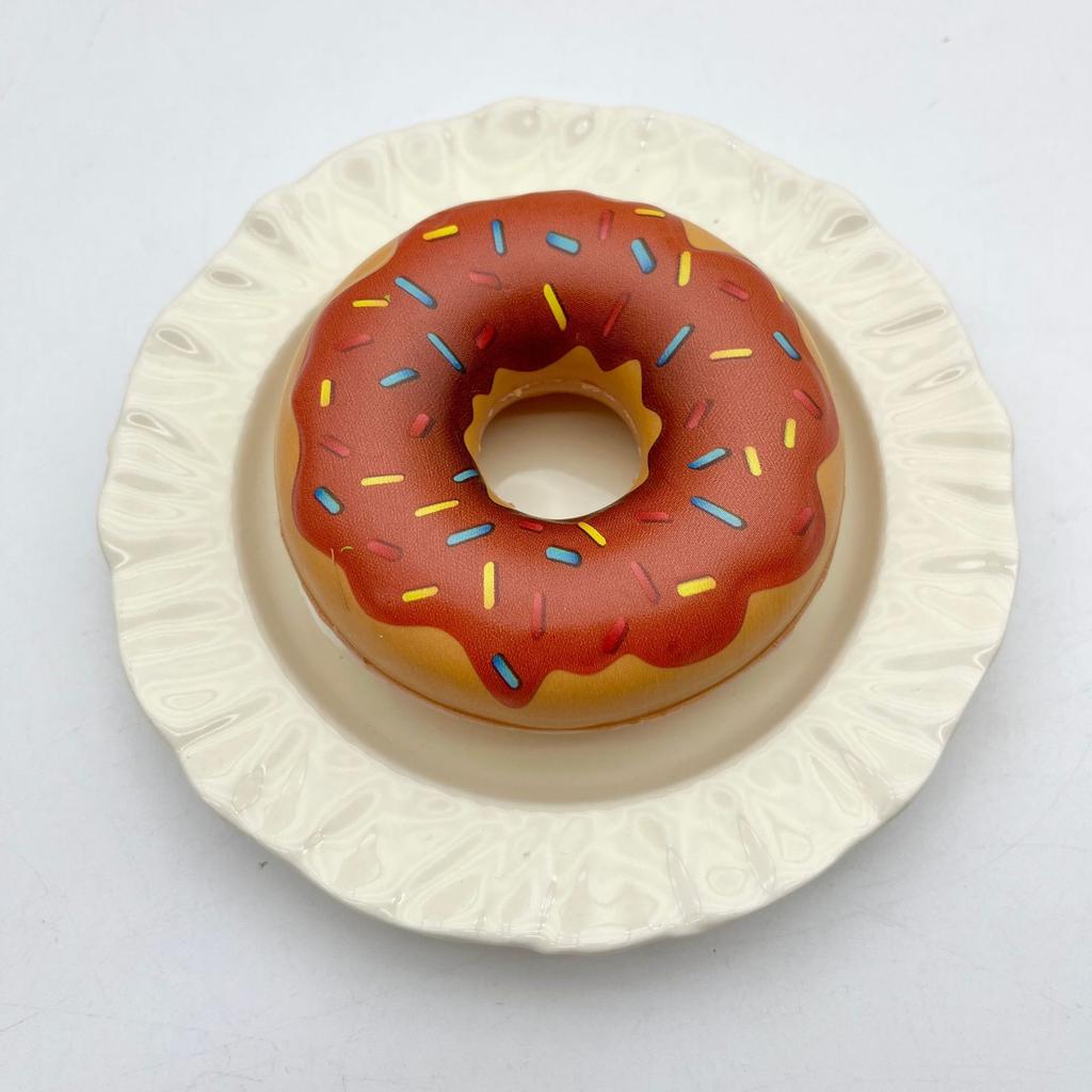 Donut Pu Slow Rebound Food Play Ornaments Pinch Music Foreign Simulation Cake Squishy