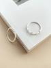 S999 Sterling Silver Korean Star Zircon Ring for Women - Stylish, Versatile, and Unique Niche Design