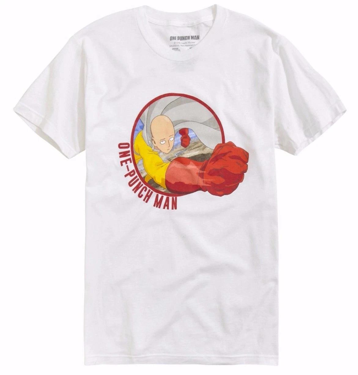 

ANIME One Punch Man SAITAMA CIRCLE 100% Cotton T-shirt Mens Tees Top NWT 100% Authentic 4XL