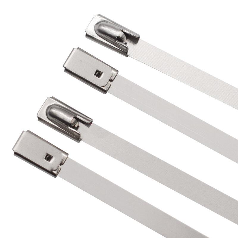 304 Stainless Steel Self-Locking Cable Ties, 4.6mm-19mm, Marine-Grade Tray Fasteners