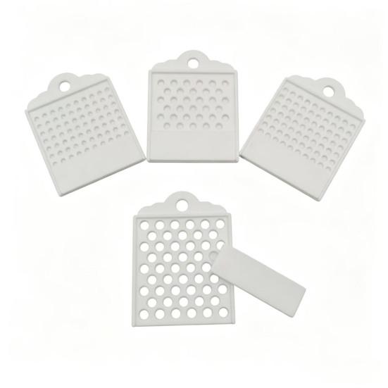 4Pcs Bead Counting Tray for Jewelry Making Plastic Sorting Board for 3/4/6/8mm Beads Sliding Divider Tool Craft Bead Sorting Organizer