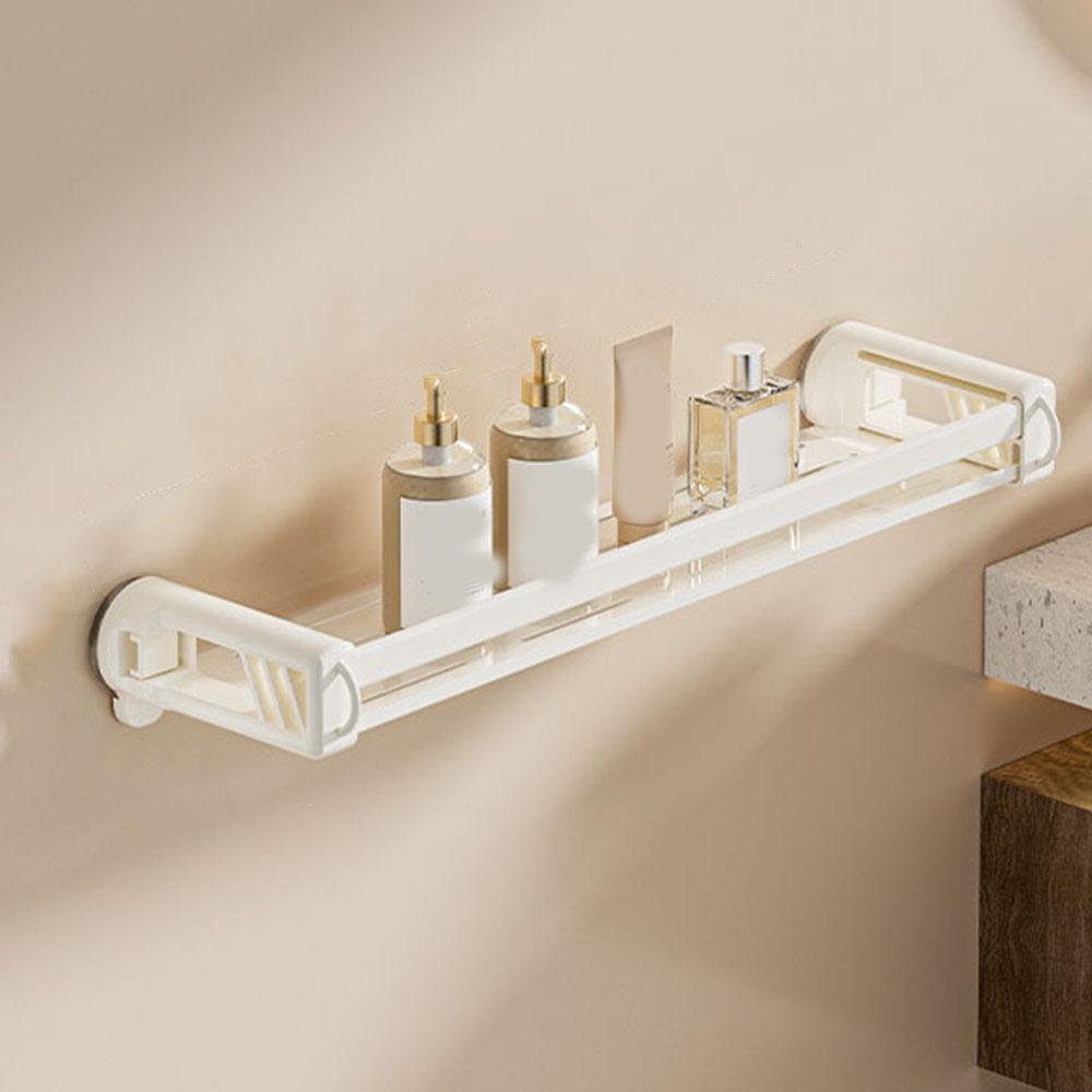 Wall Mounted Shampoo Storage Rack Punch Free Cosmetics Storage Rack Toilet Shampoo Holder  Kitchen