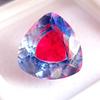 Natural Pitambari Sapphire Bi-Color 17-19 Ct Trillion Cut Stunning Gemstone