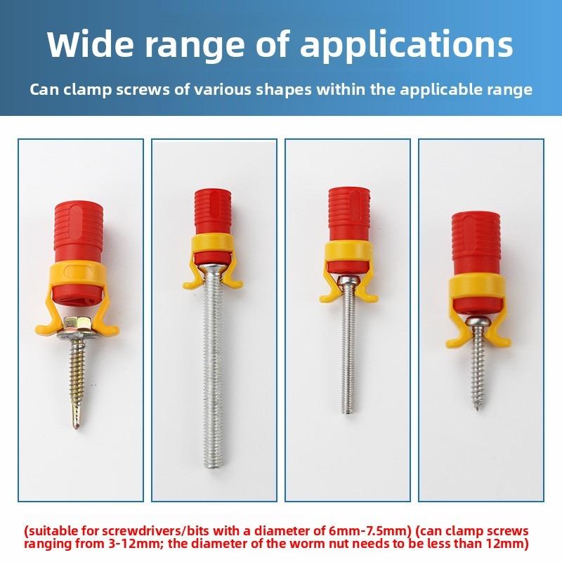 1pc Screw Fixer Holder - Universal Fixing Fixture Set For Woodworking, Carpentry And Drill Screws - Plastic Screw Fixer Fixture