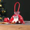 Christmas Gift Bags 3D Snowman Santa Elk Doll Reusable Xmas Burlap Sacks with Handle for Christmas Party Favors Holiday Presents Wrapping