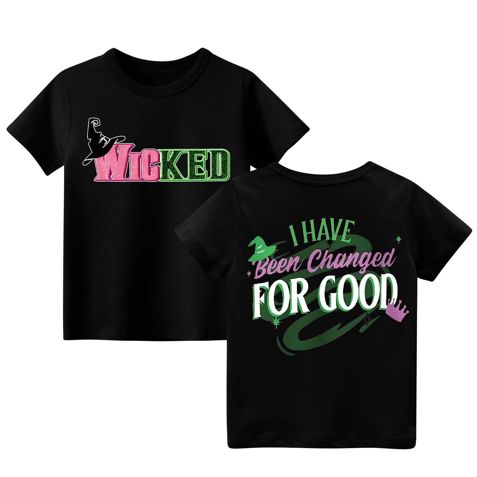 

Мальчики и девочки мода повседневный воротник принтованный короткий рукав топ 100 чёрный