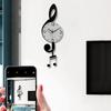 Creative Fashion Music Symbols Living Room Swing Wall Clock Home Decoration Simple Clock Modern Design Silent Swing Wall Clock