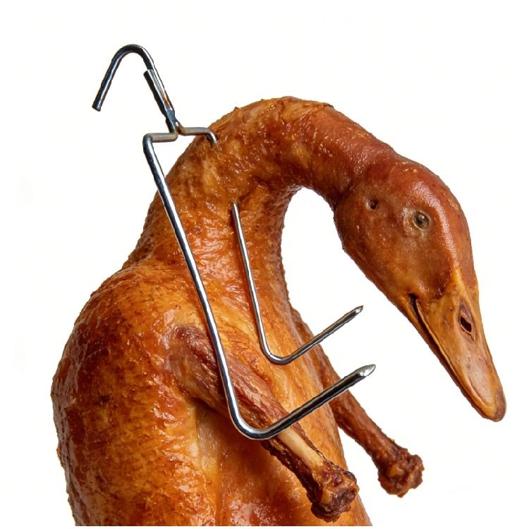 Packung mit 10 leicht zu reinigenden Hängern aus 316er Edelstahl für BBQ-Grillen, Outdoor-Kochen, Lebensmittelverarbeitung, Zubehör