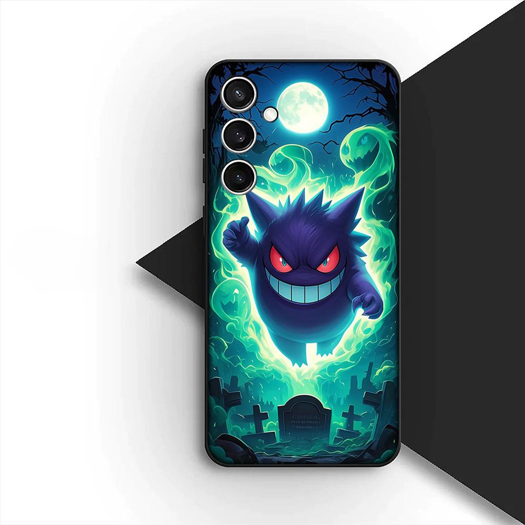 Cover for Samsung Galaxy S24 S25 S23 FE Ultra Plus S7 Edge S25+ S23+ A56 5G Casing Phone Case Gengar P-Pokemons GO P-Pikachus