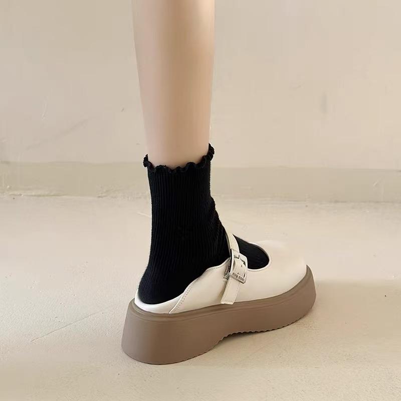 Fashion Flats Women's Platform Loafers Shoes 2025 Autumn New Trends Buckle Shoes Fashion Casual Running Sneaker Comfortable Zapatillas