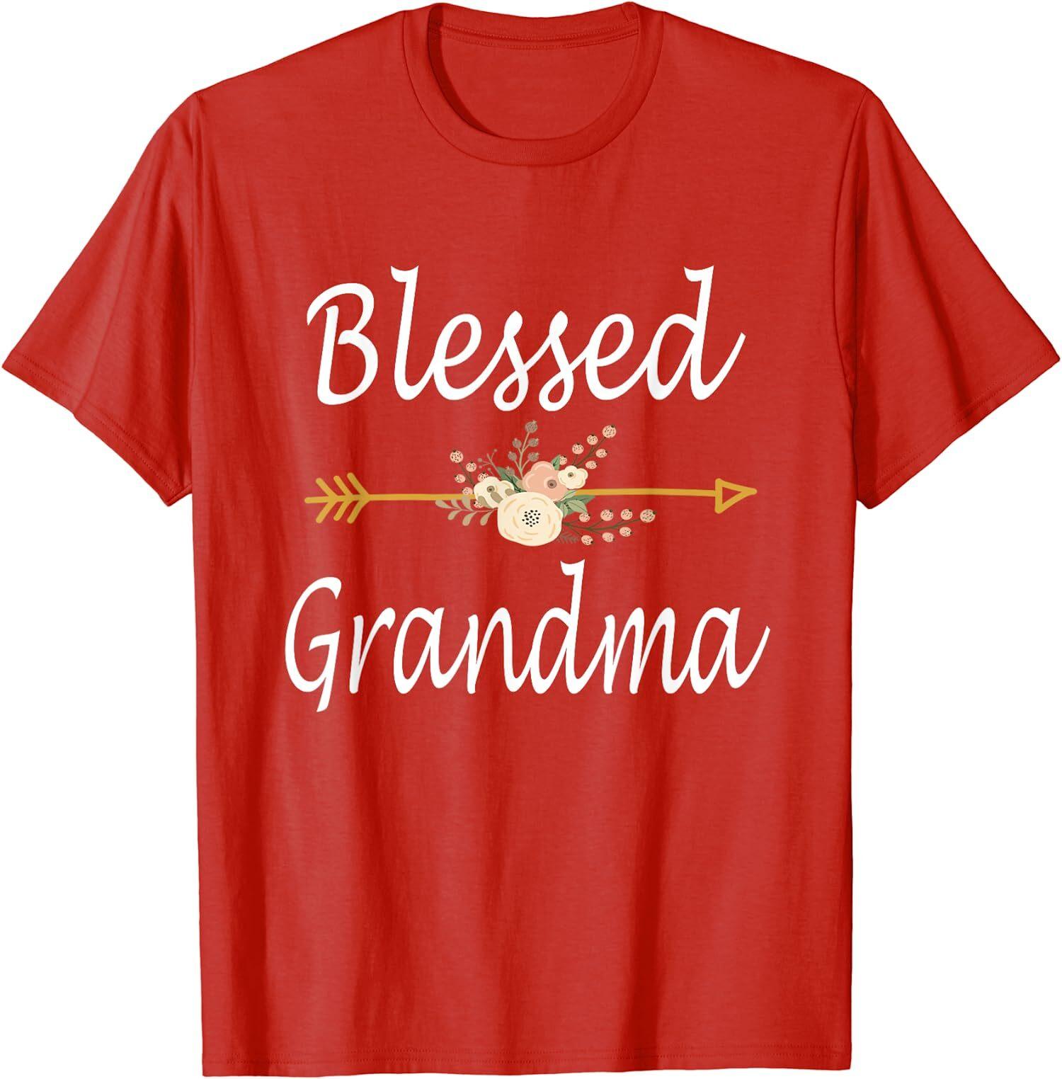 Blessed Grandma Cute Mothers Day Present Sweet T-Shirt S разноцветный