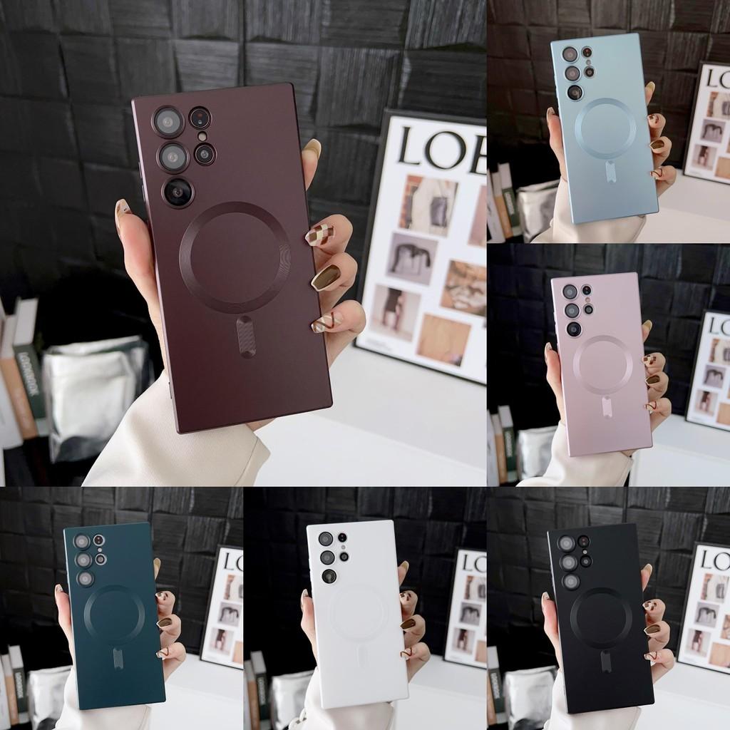 Charging Wireless Magnetic Mobile Phone Case For Samsung Galaxy S21 Tool Ultra