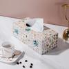 Nordic Colorful Tissue Box Handmade Mother-of-pearl Pumping Paper Home Living Room Coffee Table Storage Supplies