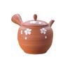 Gyokuko Touen Red Clay Large Round Sujihiki Sakura Teapot