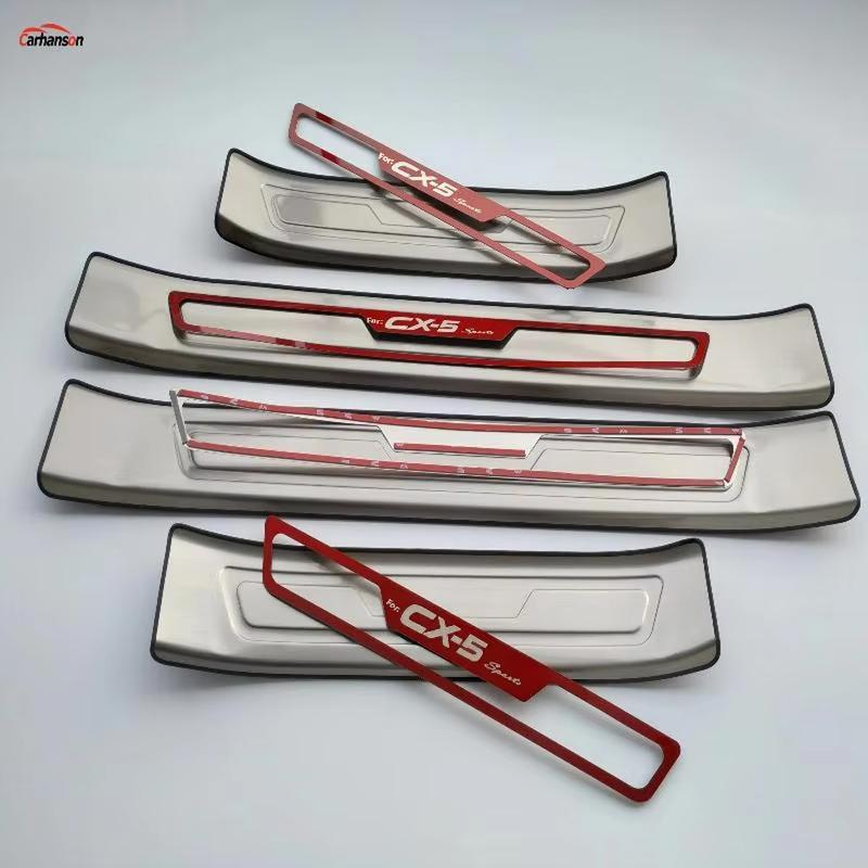 Accessori Auto Per Mazda CX-5 CX 5 CX5 2017 Battitacco Originale Acciaio Inossidabile Protezione Davanzale Porta Rivestimento Styling