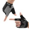 Summer Fingerless Cycling Gloves with Unisex Size Gel, (Gray (cg-18), M)
