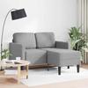 VidaXL 2-seater Sofa with L-shaped Chaise Lounge Light Grey 125 Cm Fabric, 2-seater Bedroom Sofa, Loveseat, Two-seater Sofa 4107061
