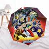 Astro Boy And Friends Outdoor Automatic Umbrella Compact 8 Rib Design Foldable Design For Womenmen Elegant Women'S Men'S Umbrella Spiritual Gift Y114