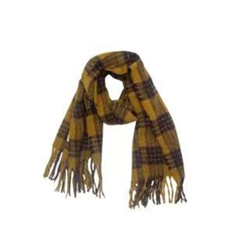 New Autumn and Winter High-end New Widened and Thickened Plaid Imitation Cashmere Scarf, Scarf, Warm Shawl