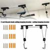 Space Saving Overhead Bike Storage Hook Heavy Duty Metal Ceiling Mount For Road Mountain Bike