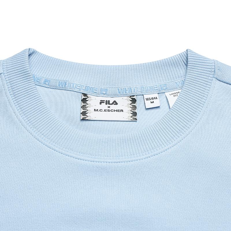 FILA Heritage Crew Neck Pullover Comfortable Simple Sweatshirt Women sweatshirt F11W548230FLB
