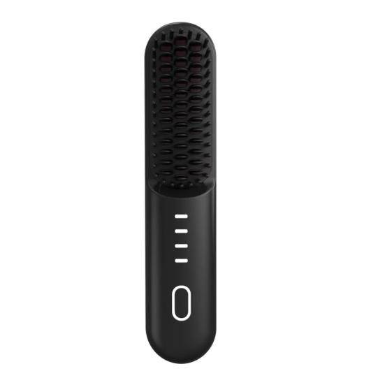 Hair Comb Cordless Straightening Brush with 30s Fast Heat Frizz-Free Smooth Styling USB-C Rechargeable Ceramic Teeth Hair Brush