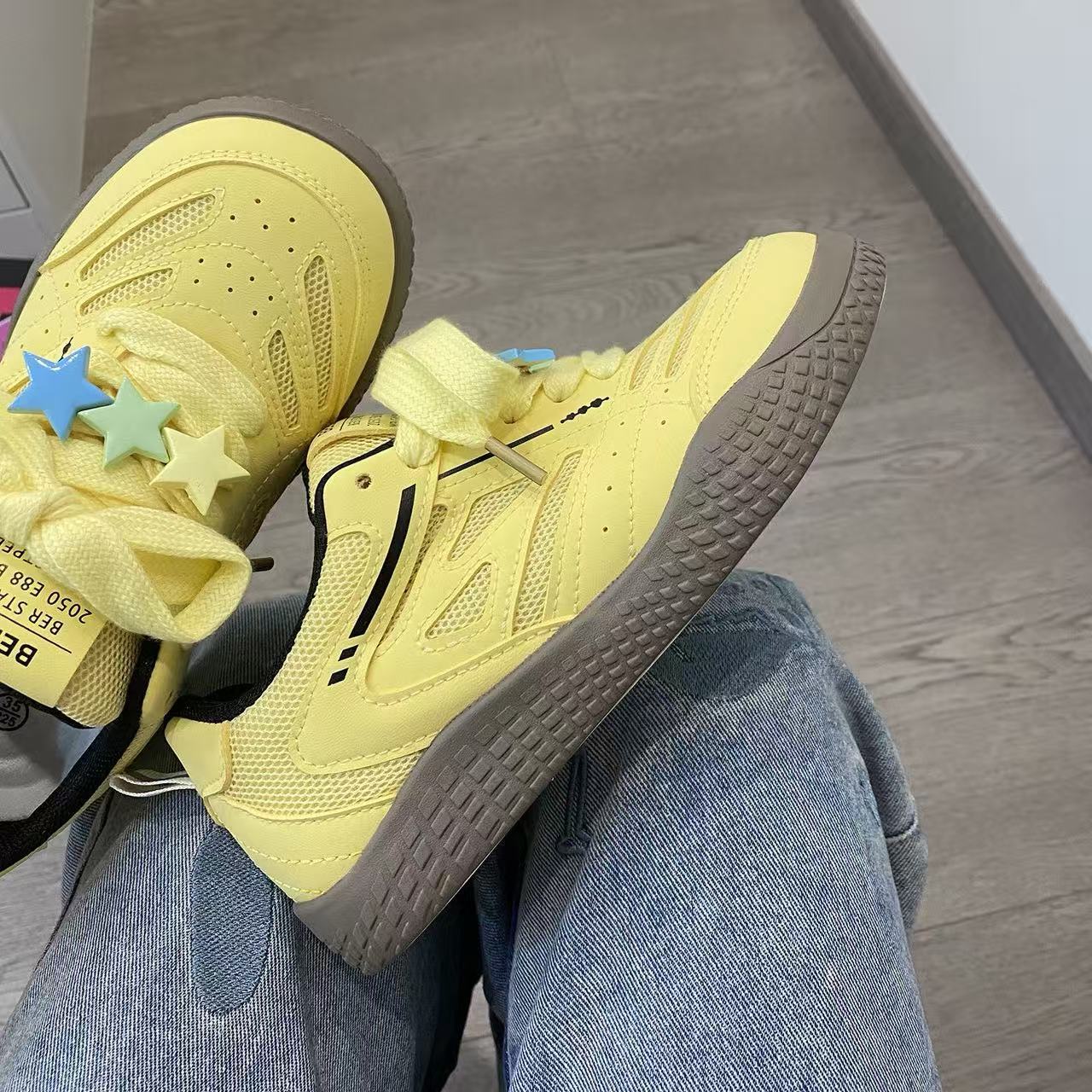 

Super fire thick-soled summer new height-increasing small lightweight mesh casual sports shoes 35【foot length 22.5cm】