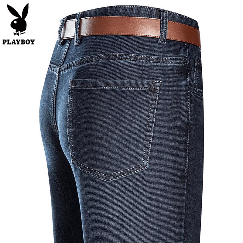 Мужские джинсы Playboy с высокой талией, свободные, прямые 36