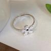 Retro Heavy Industry S plain ring, non-fading opening adjustable index finger ring