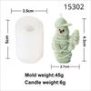 NEW Scarf Ski Snowman Silicone Candle Mold 3D Santa Claus Plaster Soap Making Christmas Party Cake Decor Ornament Gifts 1pcs